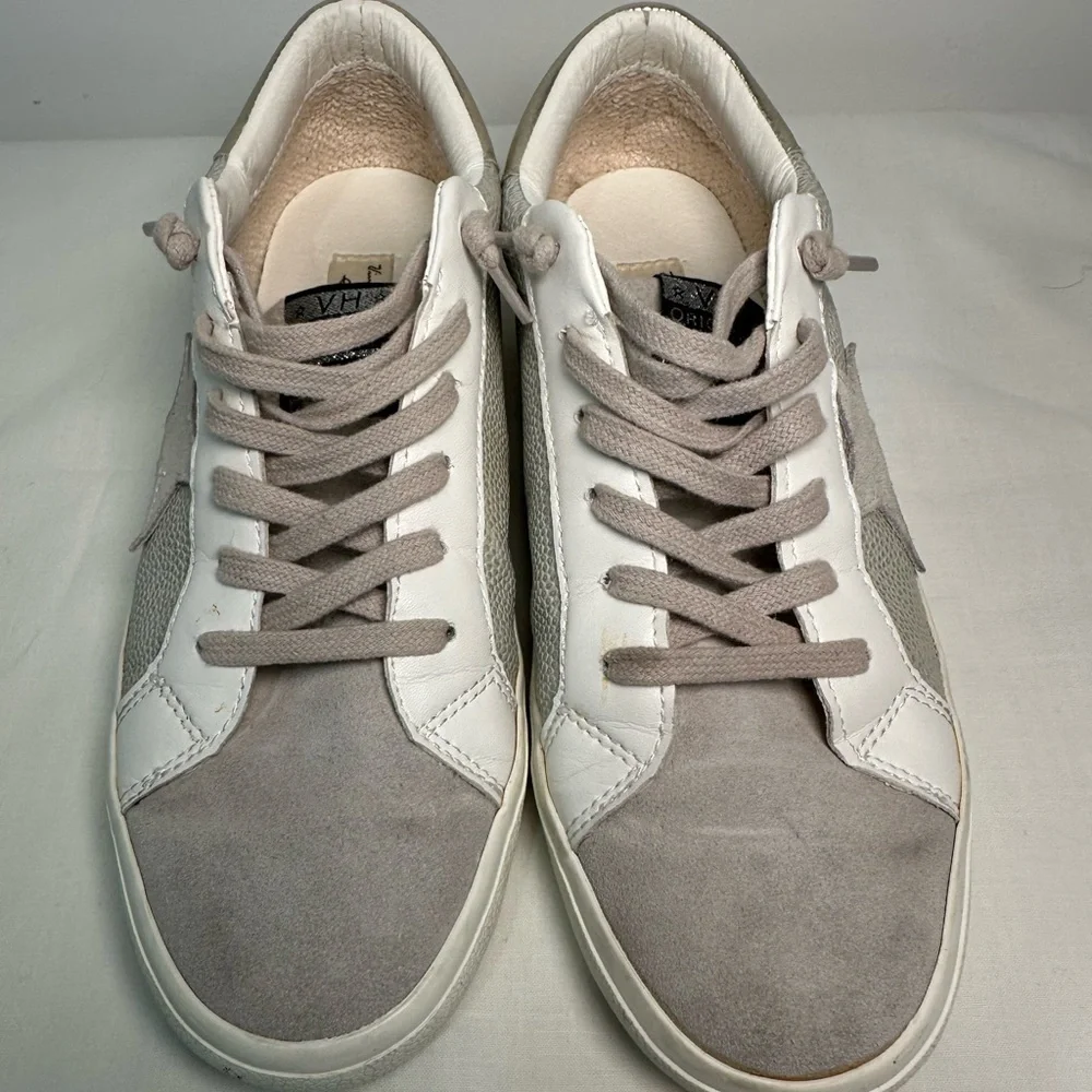 Vintage Havana Flair Silver Multi Gray and White Sneakers size 9 - Picture 2 of 12